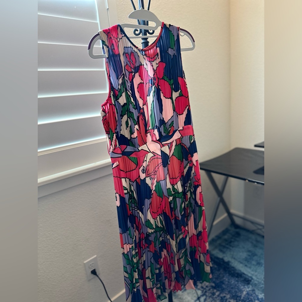 Catherine Malandrino Midi Pleated Dress